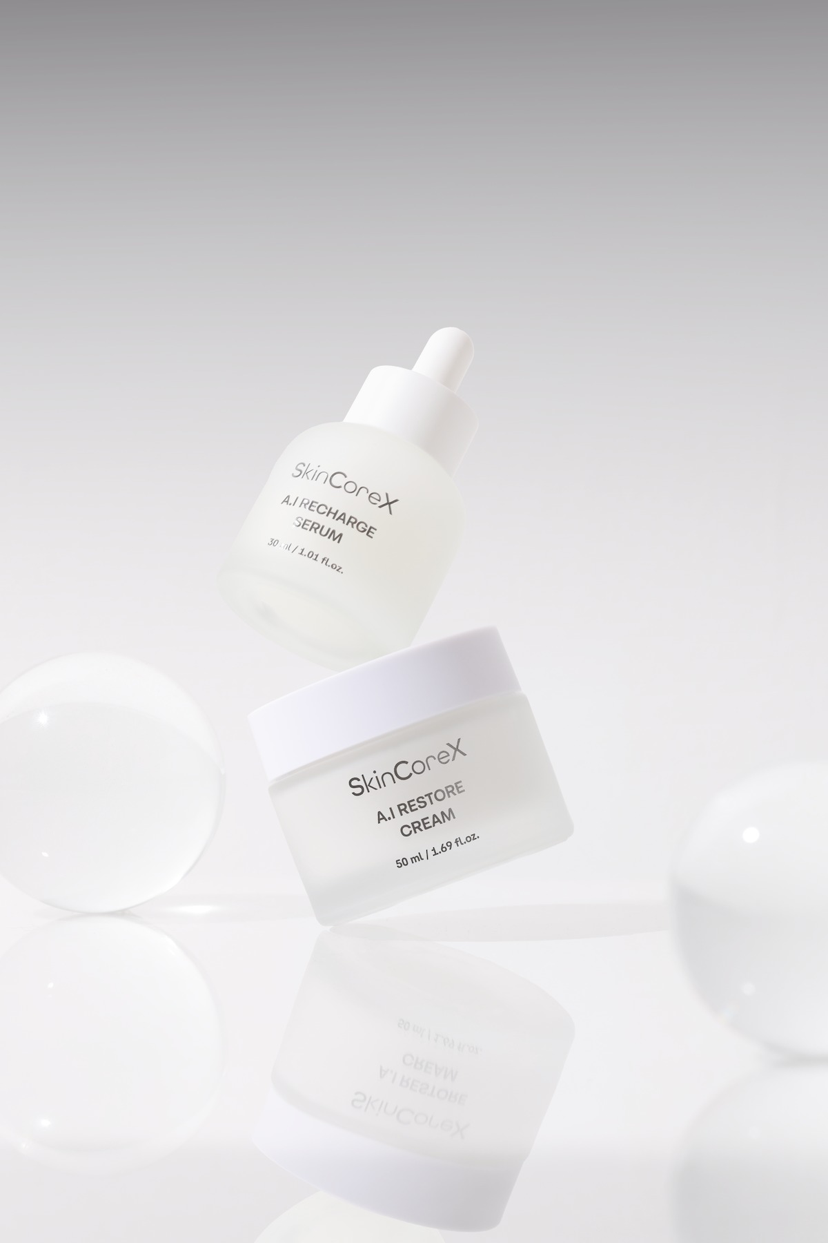 SkinCoreX A.I Recharge Serum and A.I Restore Cream duo