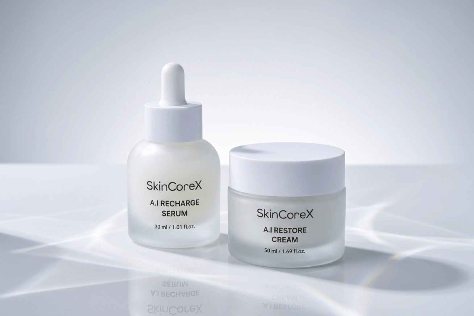 SkinCoreX A.I Collection serum and cream duo